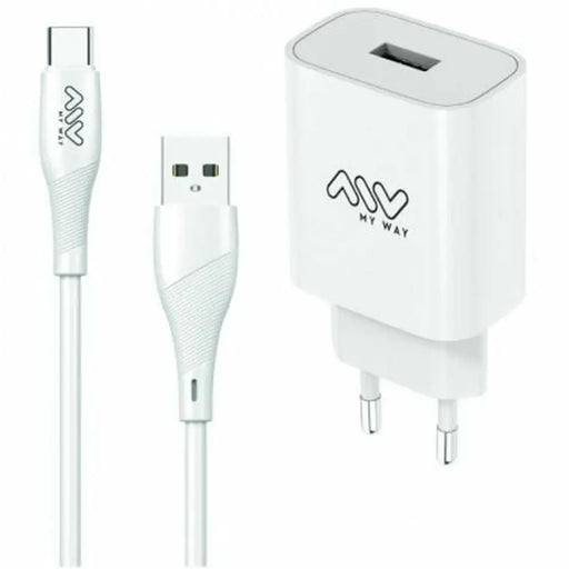 Wall Charger Myway MYWEPAK0002 15 W - Електроника Телефони и таблети<<<Компютри| Електроника<<<BigBuy&&&USB зарядни и