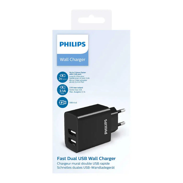 Wall Charger Philips DLP2610/12 15 W Black (1 Unit) - Електроника Телефони и таблети<<<Компютри|