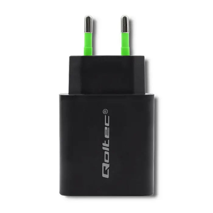 Wall Charger Qoltec 51713 Black 18 W - ChargersLAD-SIC<<<Power supplies for phonesLAD<<<ActionPL&&&Електроника Телефони