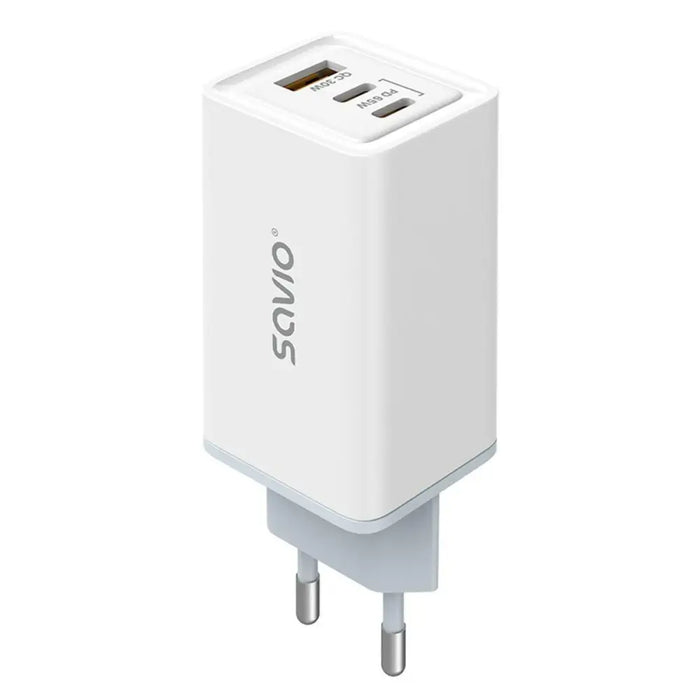 Wall Charger Savio LA-07 White 65 W - USB зарядни и кабели<<<Електроника Телефони и таблети<<<Компютри|