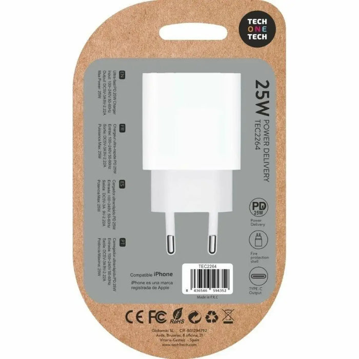 Wall Charger Tech One Tech TEC2264 25 W - Електроника Телефони и таблети<<<Компютри| Електроника<<<BigBuy&&&USB зарядни