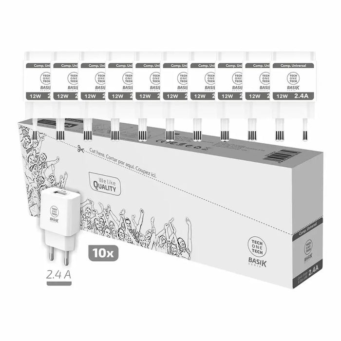 Wall Charger Tech One Tech TEC2954 USB-A - Декорация и Осветление<<<Дом Градина<<<BigBuy&&&Запалки табакери и