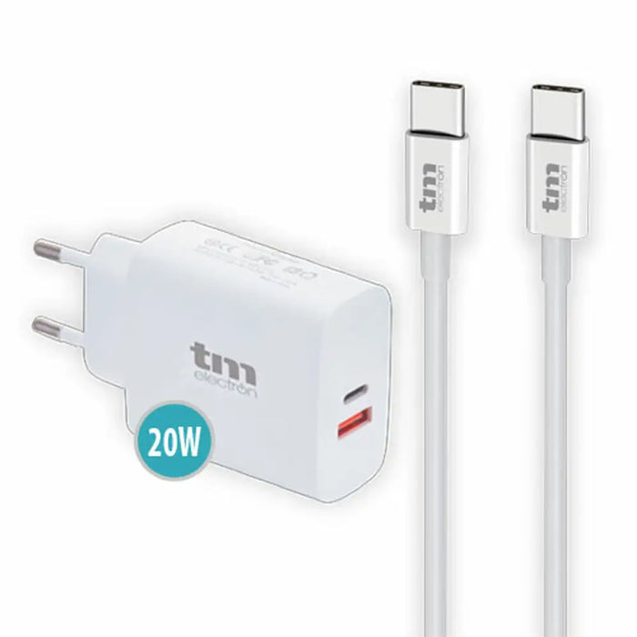Wall Charger TM Electron 20 W USB-C (1 Unit) - Електроника Телефони и таблети<<<Компютри| Електроника<<<BigBuy&&&USB