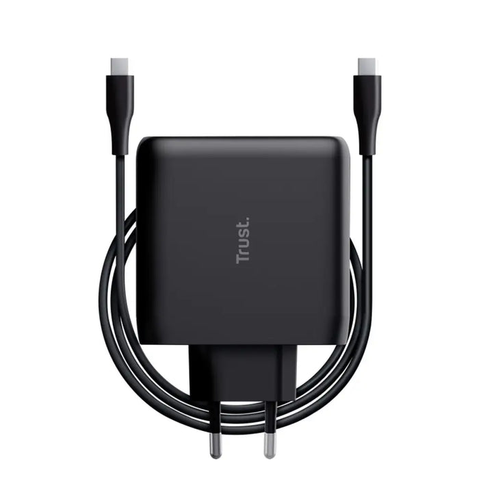Wall Charger + USB-C Cable Trust 24818 Black - Електроника Телефони и таблети<<<Компютри| Електроника<<<BigBuy&&&Power