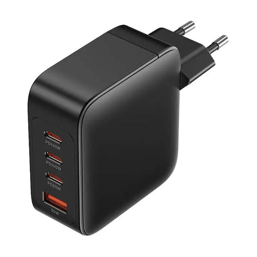 Wall charger Vention FEIB0-EU 3xUSB-C USB- A 140W/140W/30W/18W GaN (czarna) - mains chargers<<<Chargers<<<GSM