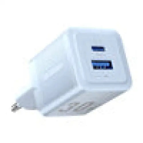 Wall charger Vention FEQL0-EU USB-C + USB- A 30W/30W GaN (blue) - mains chargers<<<Chargers<<<GSM