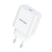 Wall charger VFAN E04 USB-C 20W QC 3.0 + Lightning cable (white) - mains chargers<<<Chargers<<<GSM