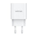 Wall charger VFAN E04 USB-C 20W QC 3.0 + Lightning cable (white) - mains chargers<<<Chargers<<<GSM