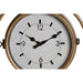 Wall Clock DKD Home Decor 43 x 14,5 x 47 cm Crystal Grey Golden Iron Traditional (2 Units) - Декорация и