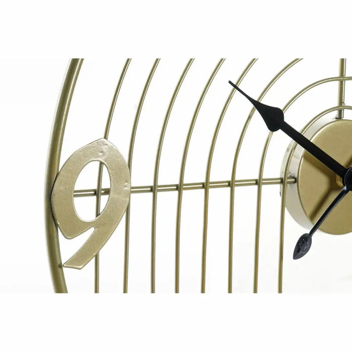 Wall Clock DKD Home Decor Black Golden Metal Modern 45 x 3 x 45 cm (2 Units) - Декорация и Осветление<<<Дом