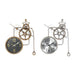 Wall Clock DKD Home Decor Gears Crystal Iron 50 x 7 x 62 cm (2 Units) - Декорация и Осветление<<<Дом