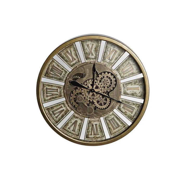 Wall Clock DKD Home Decor Gears Golden Iron 72 x 8,5 x 72 cm - Декорация и Осветление<<<Дом Градина<<<BigBuy&&&Стенни