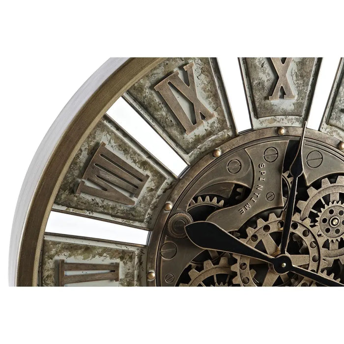 Wall Clock DKD Home Decor Gears Golden Iron 72 x 8,5 x 72 cm - Декорация и Осветление<<<Дом Градина<<<BigBuy&&&Стенни