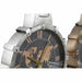 Wall Clock DKD Home Decor Golden Silver Crystal Iron World Map 42 x 8,5 x 54 cm (2 Units) - Декорация и