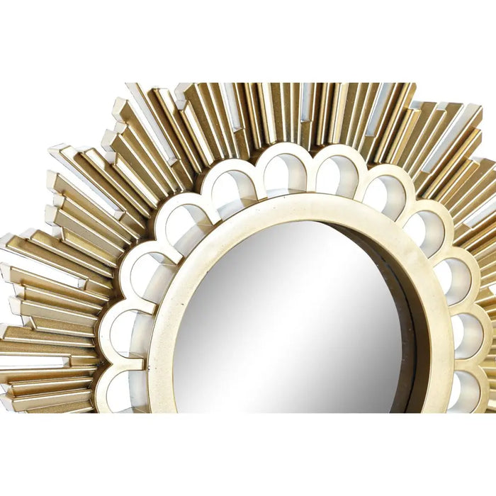 Wall Clock DKD Home Decor Mirror PP (25 x 2,5 x 25 cm) (2 Units) - Декорация и Осветление<<<Дом