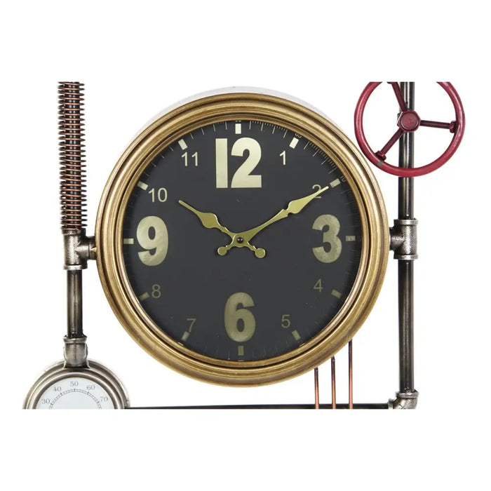 Wall Clock DKD Home Decor Valves Crystal Golden Iron (50,5 x 12 x 73 cm) - Декорация и Осветление<<<Дом