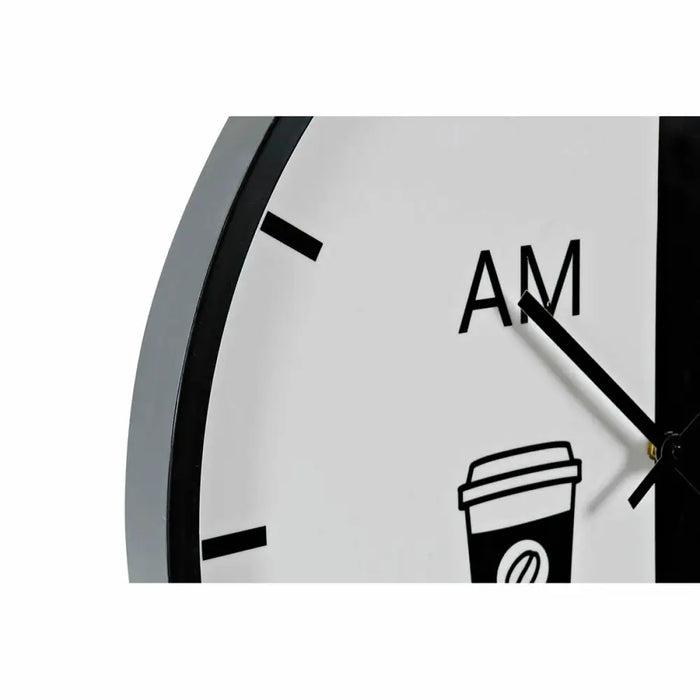 Wall Clock DKD Home Decor White Black Metal Modern 60 x 4 x 60 cm (2 Units) - Декорация и Осветление<<<Дом
