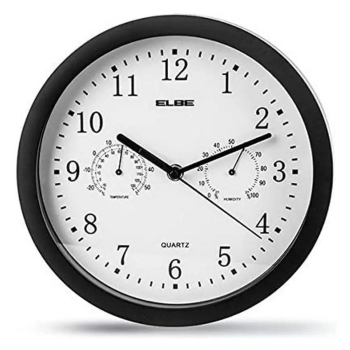 Wall Clock ELBE RP-1005-N White/Black - Декорация и Осветление<<<Дом Градина<<<BigBuy&&&Стенни часовници и