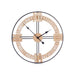 Wall Clock Gift Decor Black Wood Metal MDF Wood 60 x 60 x 5 cm (4 Units) - Декорация и Осветление<<<Дом