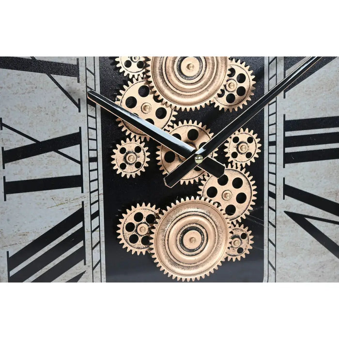Wall Clock Home ESPRIT Beige Golden Crystal Iron Glam 43 X 8,5 X 63 CM - Декорация и Осветление<<<Дом