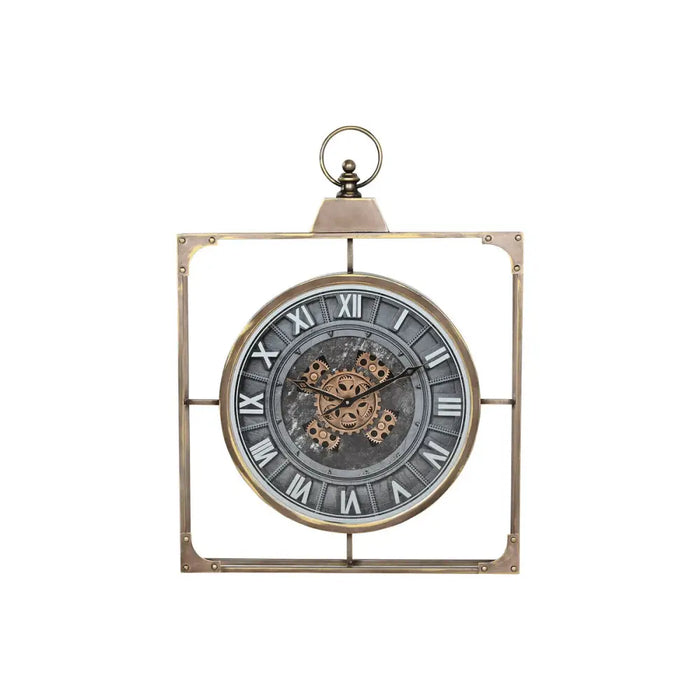 Wall Clock Home ESPRIT Black Golden Crystal Iron 60 x 9 x 80 cm - Декорация и Осветление<<<Дом