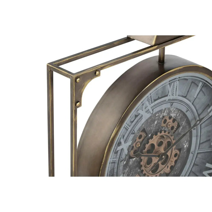 Wall Clock Home ESPRIT Black Golden Crystal Iron 60 x 9 x 80 cm - Декорация и Осветление<<<Дом