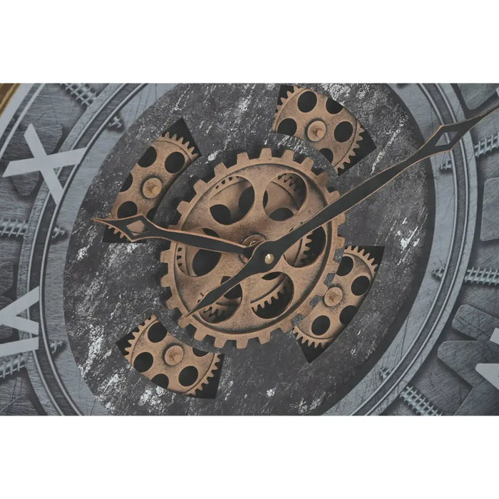 Wall Clock Home ESPRIT Black Golden Crystal Iron 60 x 9 x 80 cm - Декорация и Осветление<<<Дом