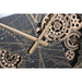 Wall Clock Home ESPRIT Black Golden Crystal Iron Vintage 62 x 8,5 x 62 cm - Декорация и Осветление<<<Дом
