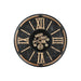 Wall Clock Home ESPRIT Black Golden Metal Crystal 127 X 9 X 127 cm - Декорация и Осветление<<<Дом