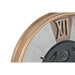 Wall Clock Home ESPRIT Black Golden Metal Crystal Vintage 80 x 9,5 x 80 cm - Декорация и Осветление<<<Дом