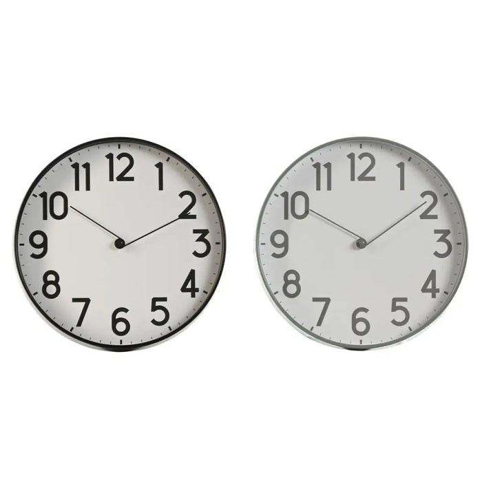 Wall Clock Home ESPRIT Black Grey PVC 30 x 4 x 30 cm (2 Units) - Декорация и Осветление<<<Дом Градина<<<BigBuy&&&Стенни