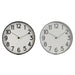 Wall Clock Home ESPRIT Black Grey PVC 30 x 4 x 30 cm (2 Units) - Декорация и Осветление<<<Дом Градина<<<BigBuy&&&Стенни