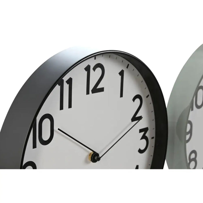 Wall Clock Home ESPRIT Black Grey PVC 30 x 4 x 30 cm (2 Units) - Декорация и Осветление<<<Дом Градина<<<BigBuy&&&Стенни
