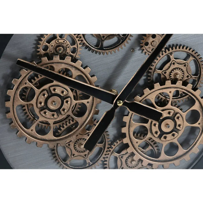 Wall Clock Home ESPRIT Black Metal Crystal 60 x 8 x 60 cm - Декорация и Осветление<<<Дом Градина<<<BigBuy&&&Стенни