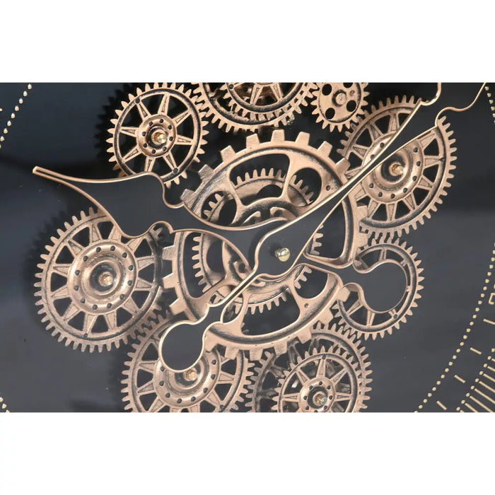 Wall Clock Home ESPRIT Black Natural Crystal Pine Loft 63,5 X 8,5 X 63,5 CM - Декорация и Осветление<<<Дом