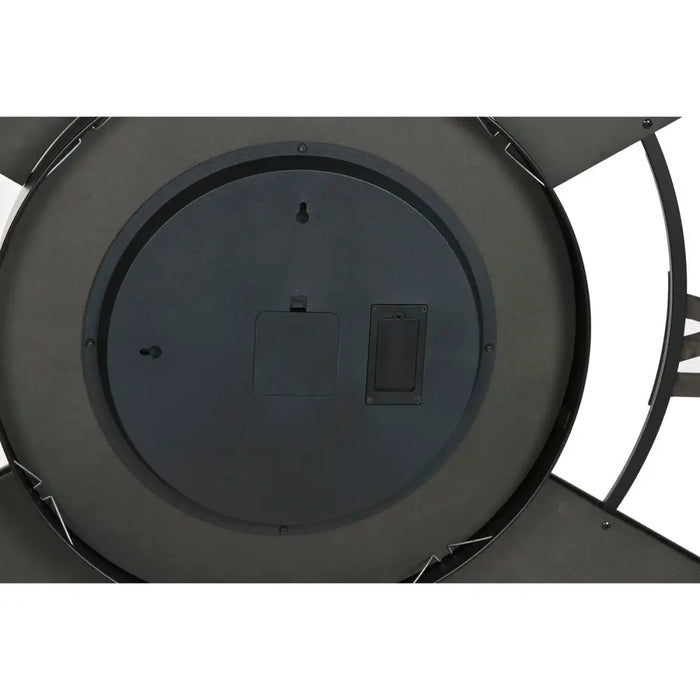 Wall Clock Home ESPRIT Black Natural Metal Rattan 100 x 9 x 100 cm - Декорация и Осветление<<<Дом