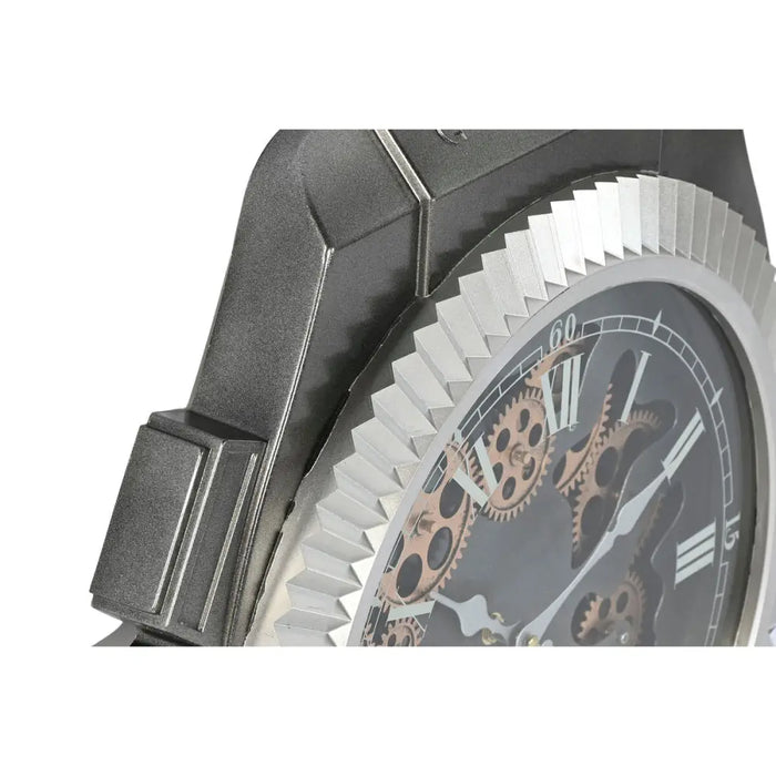 Wall Clock Home ESPRIT Black Silver Iron - Декорация и Осветление<<<Дом Градина<<<BigBuy&&&Стенни часовници и