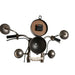Wall Clock Home ESPRIT Black Silver Metal 60 x 30 x 78 cm - Декорация и Осветление<<<Дом Градина<<<BigBuy&&&Стенни