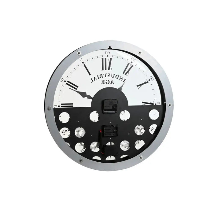Wall Clock Home ESPRIT Black Silver Metal Crystal Gears 52 x 8,5 x 52 cm - Декорация и Осветление<<<Дом