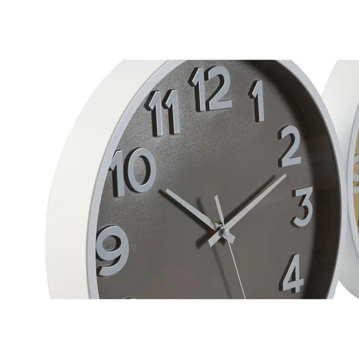 Wall Clock Home ESPRIT Blue White Pink Mustard PVC 30 x 4 x 30 cm (3 Units) - Стенни часовници и будилници<<<Декорация