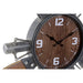 Wall Clock Home ESPRIT Brown Black Metal MDF Wood Vintage 121 x 7 x 106 cm - Декорация и Осветление<<<Дом