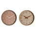 Wall Clock Home ESPRIT Brown Natural PVC Wood 30 x 4,7 x 30 cm (2 Units) - Декорация и Осветление<<<Дом