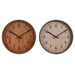Wall Clock Home ESPRIT Brown Natural PVC Wood 30 x 4 x 30 cm (2 Units) - Декорация и Осветление<<<Дом