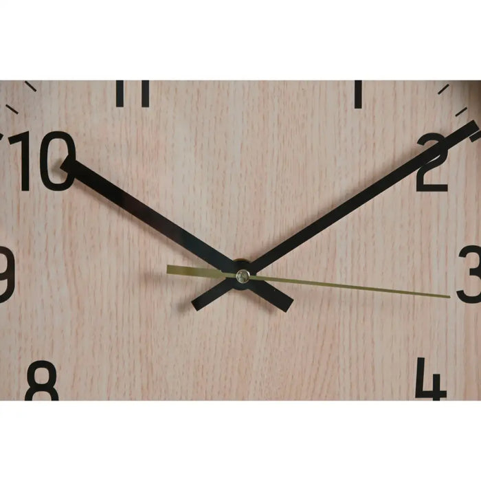 Wall Clock Home ESPRIT Brown Natural PVC Wood 30 x 4 x 30 cm (2 Units) - Декорация и Осветление<<<Дом