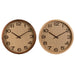 Wall Clock Home ESPRIT Brown Natural Wood Rattan 40 x 5 x 40 cm (2 Units) - Декорация и Осветление<<<Дом