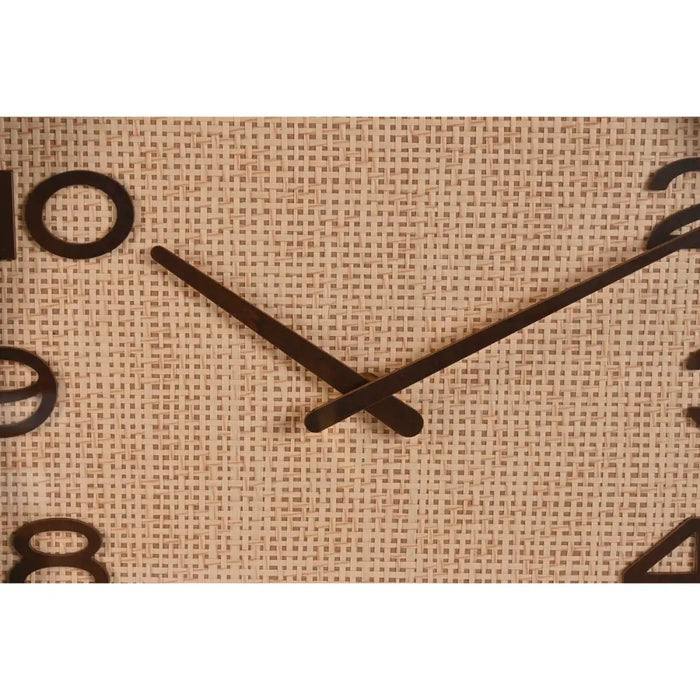 Wall Clock Home ESPRIT Brown Natural Wood Rattan 40 x 5 x 40 cm (2 Units) - Декорация и Осветление<<<Дом