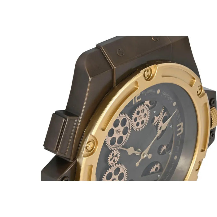 Wall Clock Home ESPRIT Golden Iron - Декорация и Осветление<<<Дом Градина<<<BigBuy&&&Стенни часовници и