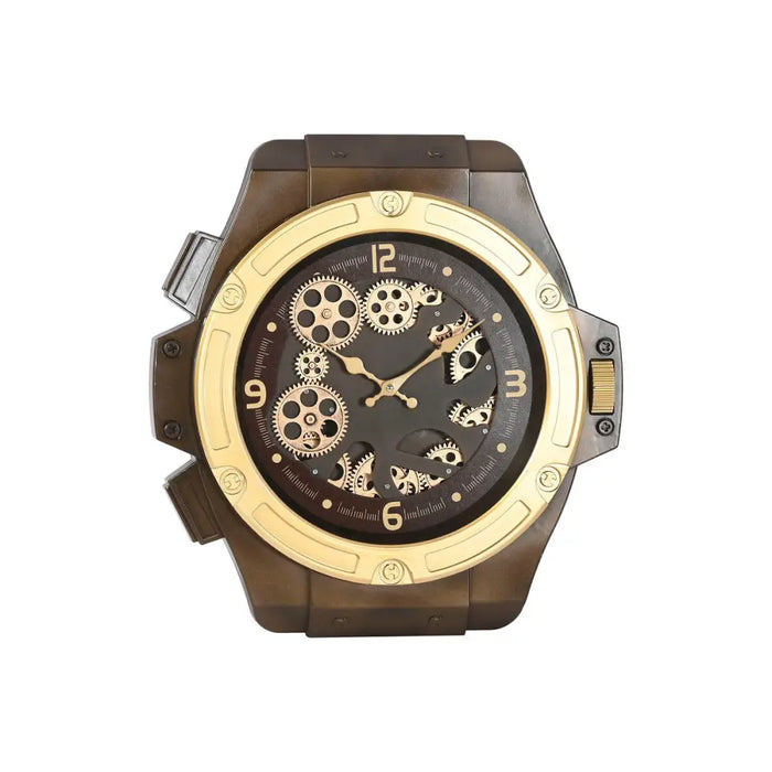 Wall Clock Home ESPRIT Golden Iron - Декорация и Осветление<<<Дом Градина<<<BigBuy&&&Стенни часовници и
