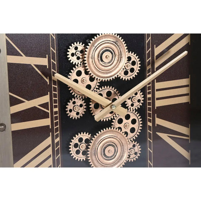Wall Clock Home ESPRIT Golden Maroon Crystal Iron Glam 43 X 8,5 X 63 CM - Декорация и Осветление<<<Дом