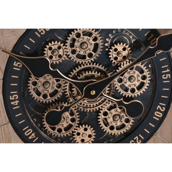 Wall Clock Home ESPRIT Golden Natural Crystal Cottage 63,5 X 8 X 63,5 CM - Декорация и Осветление<<<Дом